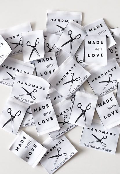 Woven Damask Sew-In Labels